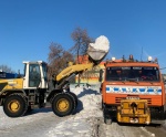 В г. Ртищево продолжаются работы по вывозу снега