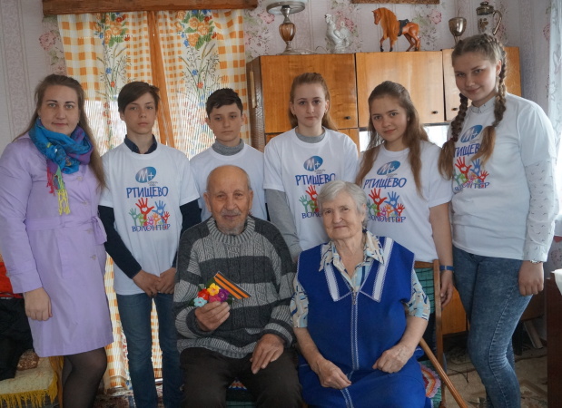 Волонтеры г. Ртищево посетили ветеранов и участников Великой Отечественной войны в рамках Общероссийской добровольческой акции "Весенняя неделя добра – 2018" 
