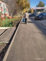 Завершены работы по ремонту тротуара на ул. Советская 