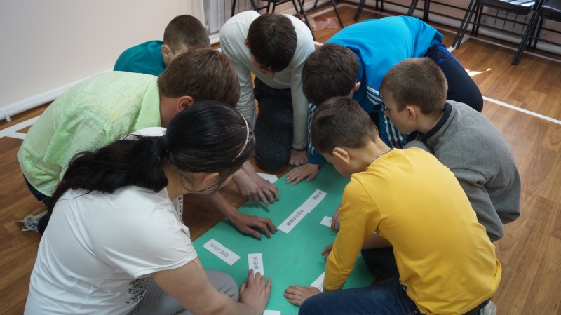 Специалисты «Молодежь плюс» провели спортивную игру-эстафету «Мы одна семья» для воспитанников школы «РиФ» 