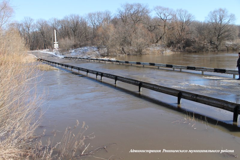 Подтоплен мост, соединяющий населенный пункт Нестеровка и поселок Сахзавод Пензенской области