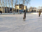 Сегодня начали работу каток и ледовая хоккейная площадка на городском стадионе «Локомотив»