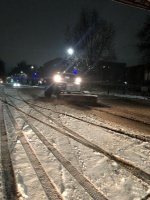 В Ртищеве расчищают улицы после первого снегопада
