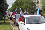 В память о погибших в боевых действиях в г. Ртищево прошел автопробег