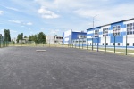 На территории ФОКа «Юность» продолжается строительство новой спортивной площадки для мини-футбола и баскетбола