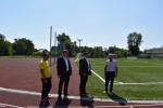 Сегодня глава района Александр Жуковский посетил городской стадион