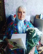 95-летний юбилей отметила жительница г. Ртищево участник трудового фронта, ветеран труда Ульшина Матрена Владимировна 