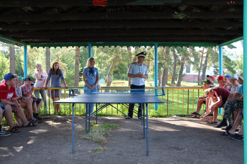 В рамках профилактической акции «Безопасное лето» состоялась переговорная площадка «Дети и дорога» на базе ДОЛ «Ясный» 