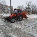 В г. Ртищево ведутся работы по уборке улиц города от снега