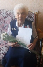 95-летний юбилей отметила жительница Ртищевского района участник Великой Отечественной войны Герасимчук Любовь Васильевна