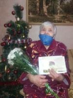В первый день Нового года свой 95-летний юбилей отметила житель Ртищевского района ветеран труда  Коробовцева Любовь Дмитриевна