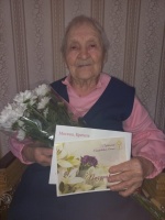 95-й день рождения отметила жительница нашего района Кузина Лидия Романовна