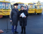 Ртищевский район получил школьный автобус